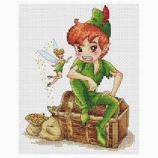 Peter Pan Pumpkin Cross Stitch Disney Cross Stitch Cross Stitch Patterns Rabbit