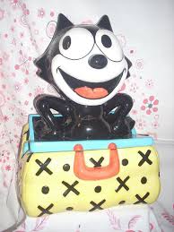 Fun Felix The Cat In His Bag Of Tricks Cookie Jar Cat Cookie Jar Cookie Jars Vintage Collectible Cookie Jars