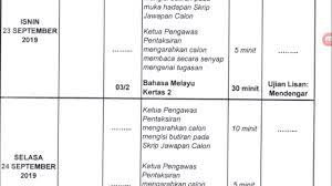 Untuk makluman menerusi portal lembaga peperiksaan malaysia (lp), telah mengumumkan jadual peperiksaan pentaksiran tingkatan 3 2020 yang akan. Jadual Waktu Pt3 Tahun 2019 Youtube