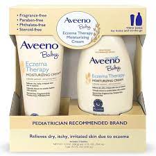 Aveeno baby, soothing collodial oatmeal, eczema care wash. Aveeno Baby Eczema Therapy Moisturizing Cream With Natural Oatmeal 1 7 3 Oz And 1 12 Fl Oz Walmart Com Walmart Com