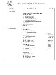 Mesyuarat agung 18 januari 2017 2. Nota Penyediaan Buku Log Pandu Puteri Tunas