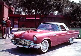 Image result for Sunset Coral 1957 Thunderbird