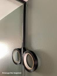 If you don't know where to. Modernizing A Mirrored Wall Tape To The Rescue Average But Inspired
