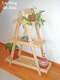 Pas A Pas Pour Fabriquer Une Etagere Style Escabeau En Bois De Palette Le Blog De Bea Escabeau Bois Escabeau Palette Bois