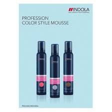Indola Color Color Chart Color Style Mousse