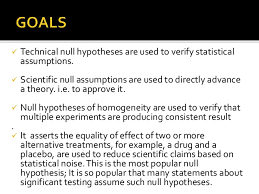 Null Hypothesis And Alternat Hypothesis
