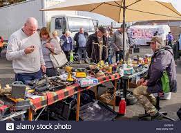 Car Boot Sale Ayr Ayrshire Scotland Uk Stock Photo Alamy