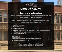 And (b) $10 on classic family plans. Watson Woodhouse Solicitors We Have A Fantastic Opportunity For A Highly Motivated Individual To Join Our Conveyancing Team In Harrogate The Role Will Involve Supporting Fee Earners By Taking Initial Instructions
