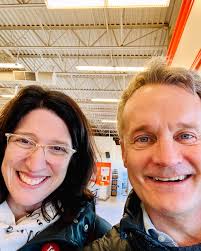 We like our happy warriors up this way. Lynette Powell is a happy warrior.  She's our Liberal candidate for Central Newfoundland. We had a lot of  laughs together campaigning today, and Lord
