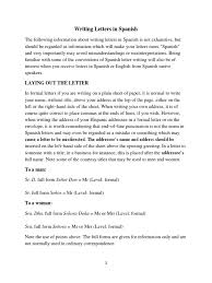 A formal letter is one written in a formal and ceremonious language and follows a certain stipulated format. Writing Letters In Spanish Semiotics Linguistics