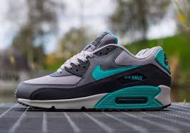 Mens Nike Air Max 90 Essential Sneakers New Wolf Grey Jade 537384 033 Nike Air Max Nike Nike Shoes Women