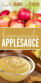 freeze homemade applesauce recipe