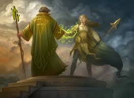 Return To Ravnica Heroes Reunion Fantasy Paintings Art Elf Warrior