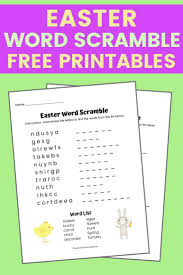 If you don't mind share your comment with us and our readers at comment box at last part. Easter Word Scramble Free Printable With Answer Key