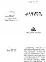 La santé est ici considérée comme une ressource ou un atout qui nous aide dans la vie quotidienne. Rebatet Lucien Romain Une Histoire De La Musique Pdf