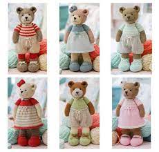 Add personality to your charity knitting project with meet otso, a lovely toy bear pattern to knit either flat or in the round. 6 Teddy Bear Variations Girl Bears Boy Bears Toy Knitting Etsy Teddy Bear Knitting Pattern Bear Toy Knitting Patterns Toys
