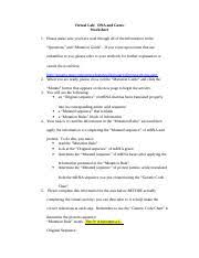 Worksheets are genetic mutation work, name toc mutations activit. Lab 4 Dnaandgenesworksheet Virtual Lab Dna And Genes Worksheet 1 Please Make Sure You Have Read Through All Of The Information In The Questions And Course Hero