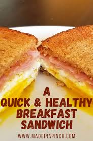The Healthy Breakfast Sandwich Perfect For Busy Mornings Made In A Recipe Healthy Breakfast Sandwich Breakfast Sandwich Breakfast Sandwich Recipes