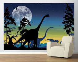 Wall Mural Dinosaur Wall Decals Dinosaur Room Dinosaur Mural