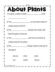 Parts Of A Plant Worksheetsworksheets Science Worksheets Plant Lessons Plants Worksheets