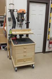 Drill Press Storage Unit Table Fence Workshop Storage Drill Press Woodworking Drill Press
