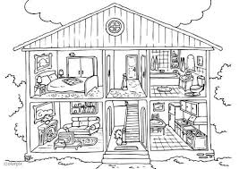 Coloring Page House Interior Img 25995 House Colouring Pages Coloring Pages Free Coloring Pages