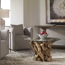 Each creation is a unique marriage of function and form. Driftwood Coffee Table Uttermost