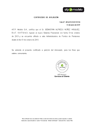 Si aún no eres parte de nuestra afp, te invitamos a cambiarte de manera fácil, segura, en línea y al instante. Certificado De Afiliacion Afp Modelo