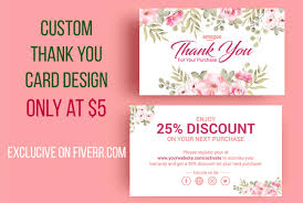 Choose your sentiment and add a personal message. Create Thank You Card Business Card Greeting Card Gift Card For Your Business By Sidram27 Fiverr