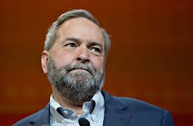Tom Mulcair, beaten and rejected, stands tall in House