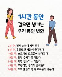 한 시간 걷기, 생각보다 꽤 많은 걸 바꿔줍니다 🚶‍♀️🧠 #걷기운동 #건강정보 #하루습관