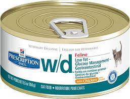 Hill S Prescription Diet W D Multi Benefit Digestive Weight Glucose Urinary Management With Chicken Canned Cat Food 5 5 Oz Case Of 24 Chewy Com Canned Cat Food Cat Diet Nutritious Diet
