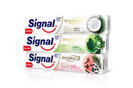 Signal toothpaste is manufactured under by the unilever company. Signal Nature Elements Why Brand Design