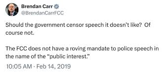 FCC Chair Brendan Carr sent the meme to CNN media analyst Brian Stelter.