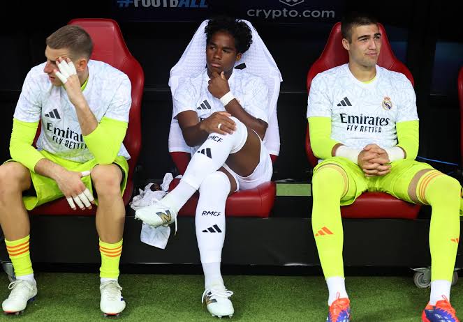 Endrick na reserva do Real Madrid na temporada 2024/25