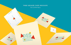 Free Square Card Mockups Business Cards Mockup Psd Free Business Card Mockup Business Card Mock Up