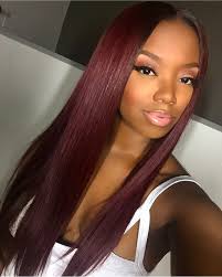 People might argue against blonde hair on black women but everyone knows burgundy hair and african american women go well together. Blonde And Burgundy Hair Black Girl Novocom Top