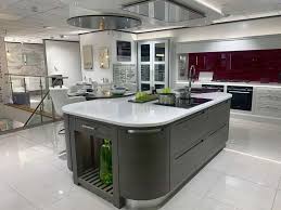 And they are highly practical too. Ex Display Stoneham Grey Wood Grain Island Table Worktops 3831391 Used Kitchen Hub