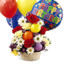 Woman Happy Birthday Flowers And Balloons My Joy Birthday Bouquet And Balloons At Send Flowers Happy Birthday Flower Birthday Cheers Birthday Flowers