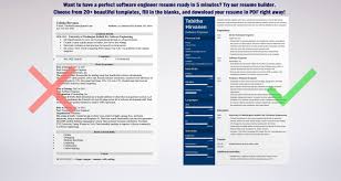 Software Engineer Resume Template Developer Examples