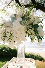 White Orchid And Greenery Outdoor Wedding Flowers Andaz Maui Country Bouquets Ma Orchids Wedding Flowers Outdoor Wedding Flowers Orchid Centerpieces Wedding