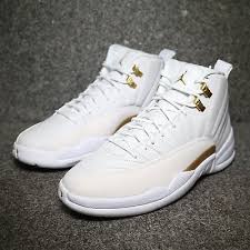 Jordan 12 Retro Black Metallic Gold White Air Jordan 12 Retro Ovo White Metallic Gold White Air Jordans Men S Shoes Sneakers Nike