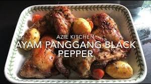 Tumis bawang merah, bawang putih, halia dan lada hitam sehingga. Ayam Panggang Blackpepper Yang Sangat Sedap Youtube