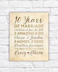 Show your partner how much you value your years together with a meaningful gift that will last a lifetime. 10 Year Anniversary Gift Wedding Anniversary Decor Rustic Art 10th Anniversary Gifts For Men Women His Hers Personalize Art Wf556 Anniversary Gifts For Parents 40th Anniversary Gifts 40 Year Anniversary