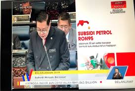 Apabila program subsidi petrol mula dilaksanakan dijangka bermula januari 2020, harga petrol ron95 akan diapungkan dan dinaikkan sebanyak 1 sen setiap minggu sehinggalah mencecah harga semasa pasaran. Bajet2019 Subsidi Petrol Ron95 30 Sen Liter Untuk Kereta Bawah 1 5l Motosikal 125cc