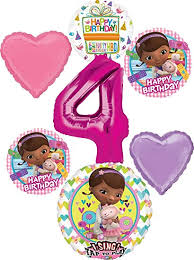 Jenny contacted me a few months ago asking if kara's party ideas would like to be a contributor for the guncles daughter's birthday party, and of course, i obliged! Amazon Com Doc Mcstuffins Party Supplies 4th Birthday Sing A Tune Balloon Bouquet Decorations Toys Games