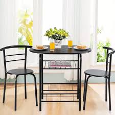 Fairy garden table, miniature table and chairs, fairy table and chairs, fairy dining, miniature bistro set, fairy furniture. Buy Costway 3 Pcs Dining Set Table And 2 Chairs Home Kitchen Breakfast Bistro Pub Furniture Black Online In Taiwan 82759885