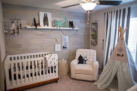Eclectic Nursery With Ceiling Fan High Ceiling Carpet Stikwood Sea Foam Peel Stick Solid Wood Planking Nursery Baby Boy Rooms Eclectic Nursery Baby Decor