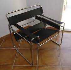 Paire de chaises vintage cesca en cuir de marcel breuer. Breuer Dans Chaises Et Fauteuils Du Xxe Siecle Ebay