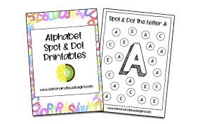 These dot the letter mazes are always a hit with my kids! Free Alphabet Spot And Dot Printable For Kids Little Day Out
